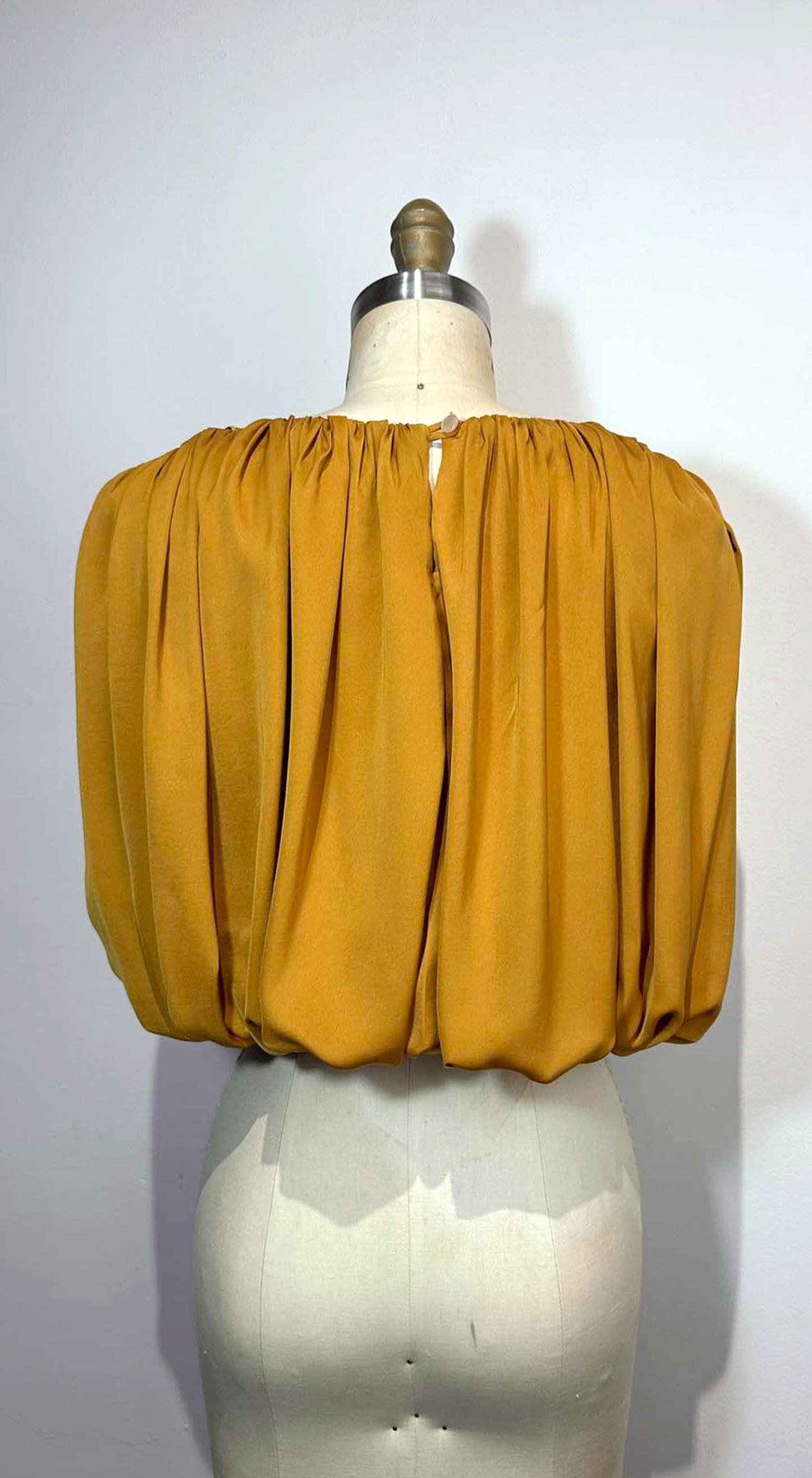 Crop Bubble Top in Silk