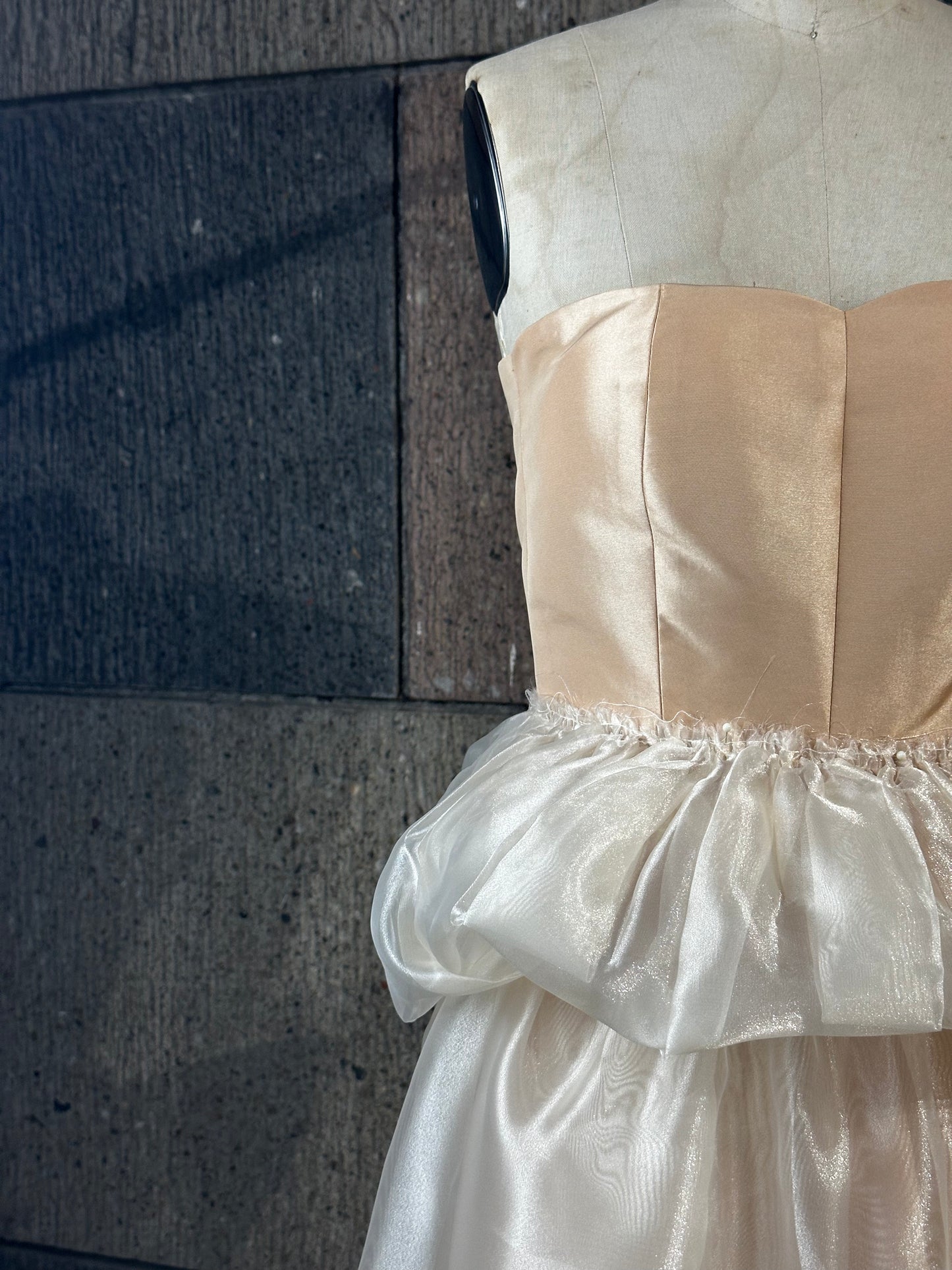 Pleated Ruffle Detail on Waist in Organza
