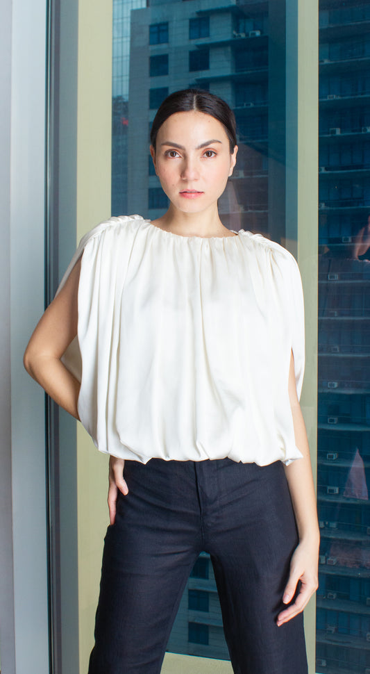 Bubble Top in Silk