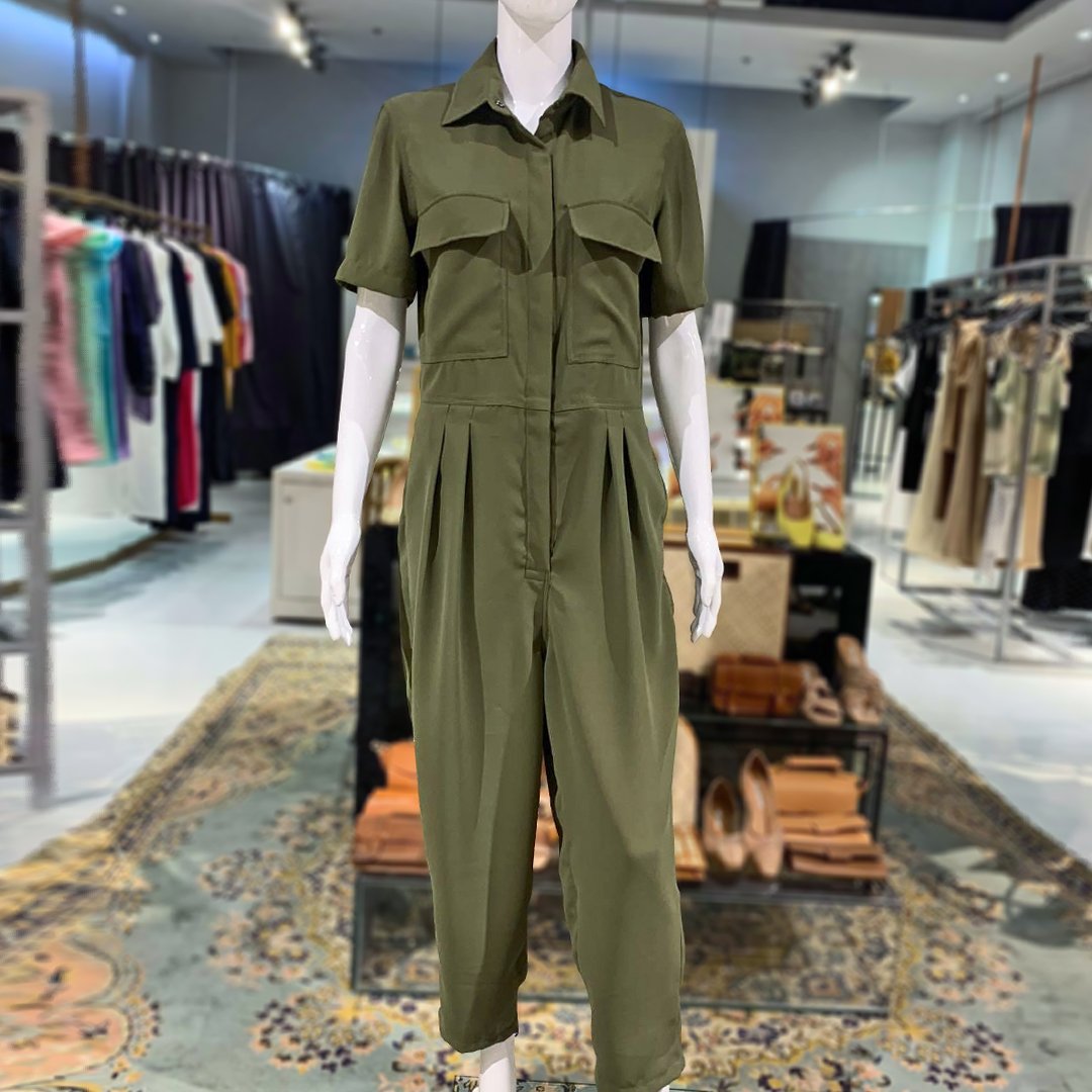 Una Ricci Short Sleeve Jumpsuit