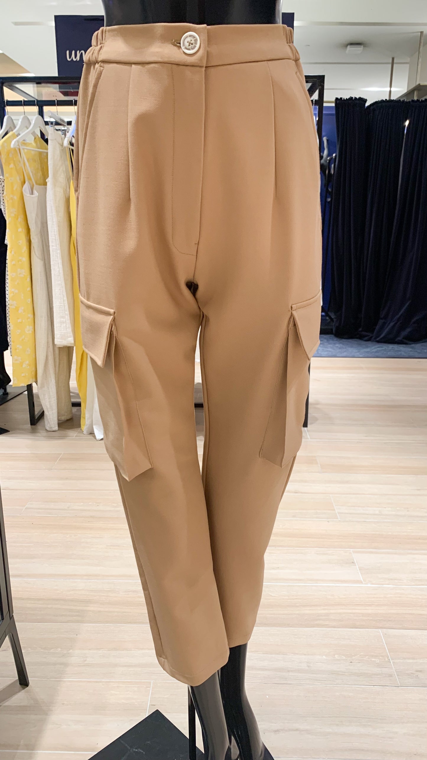 Baston Pants with Military Pockets - Camel Wool