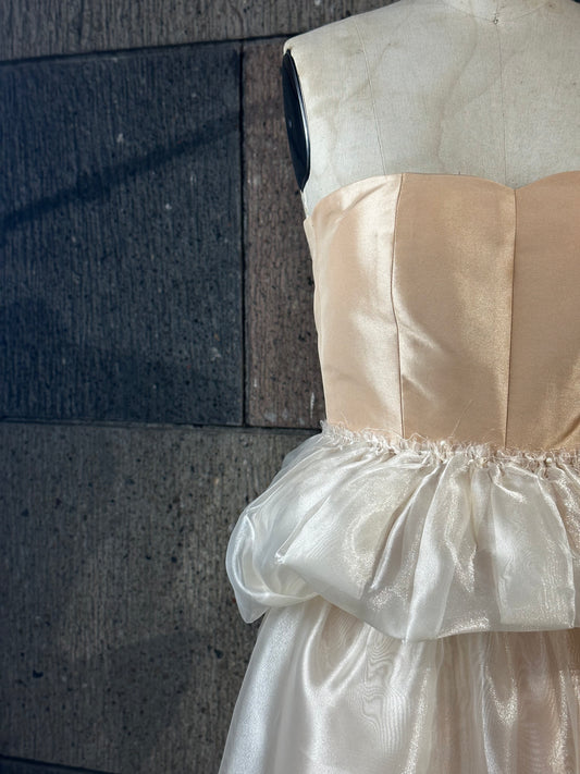 Pleated Ruffle Detail on Waist in Organza