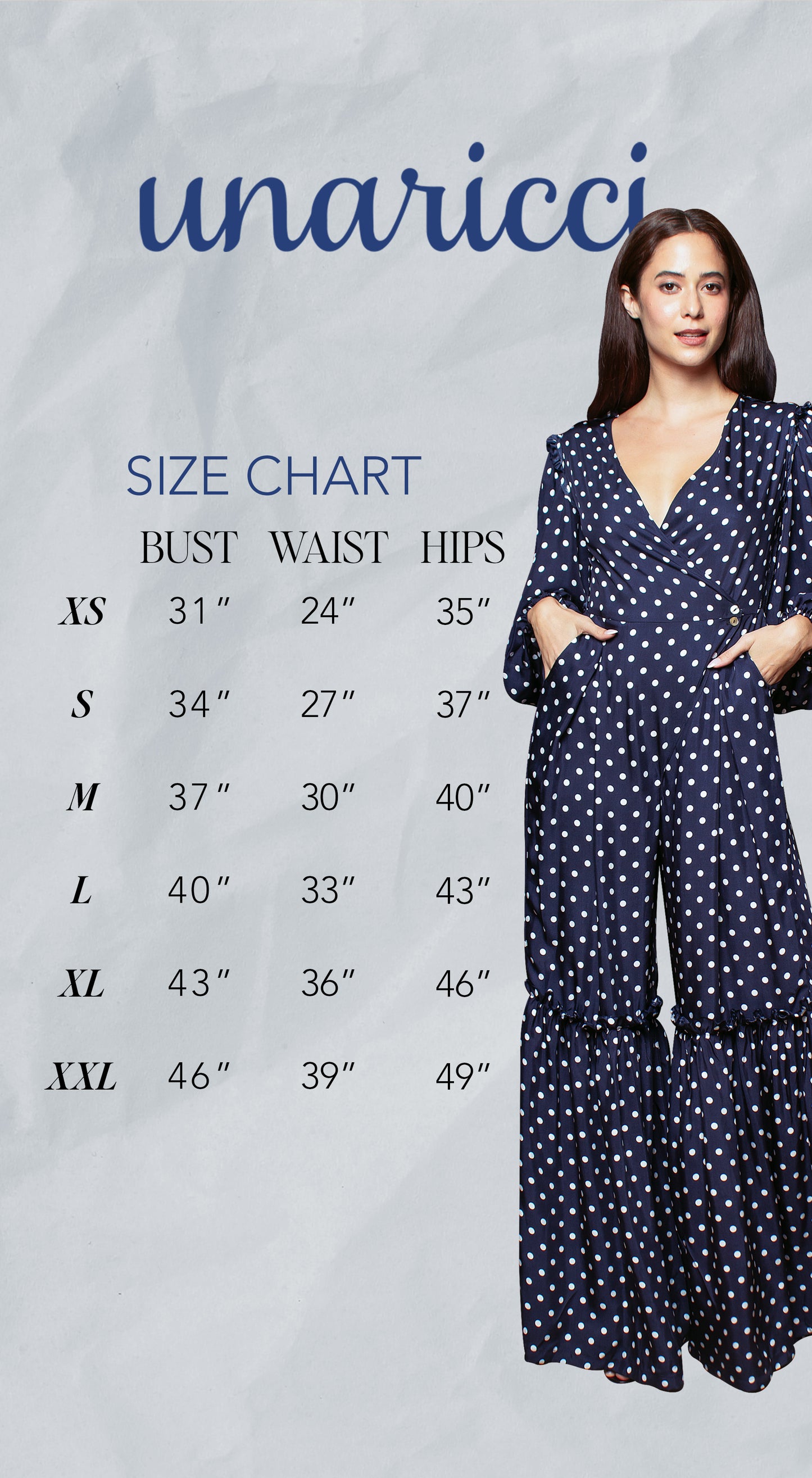 Overlap Open Back Top - Blue-Based Polka Dot