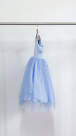 Load image into Gallery viewer, Sleeveless Midi Tulle Dress - Baby Blue Linen
