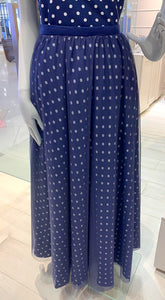 Retro Skirt - Blue Based Polka Dot