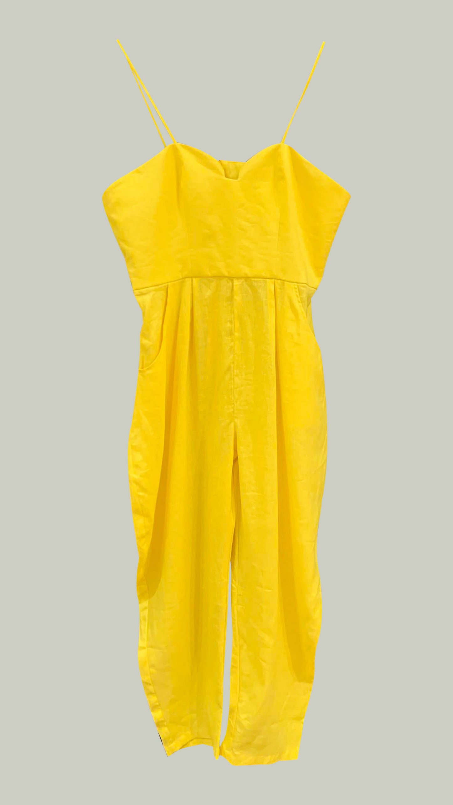 Sweetheart Baggy Jumpsuit — Dark Yellow